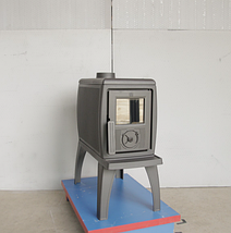 Опалювально-варильна піч буржуйка з чавуну на ніжках з плитою для будинку, дачі Plamen TRENK, фото 2