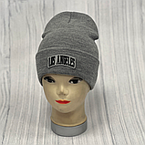 М 90035. Шапка для хлопчика-підлітка , розмір вільний, різні кольори 6-30 років, фото 2