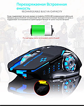 Миша бездротова +BT T2, Геймерська безшумна бездротова мишка, RGB підсвічування і Bluetooth, фото 5