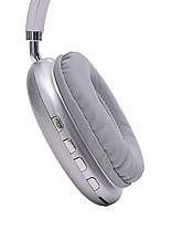 Бездротові навушники P9 BT 70 WHITE 30 WHITE BLACK, Bluetooth-гарнітура з підтримкою SD-карти, фото 3