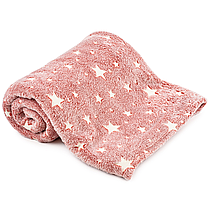 Дитяче покривало-плед, що світиться, РОЖЕВИЙ Magic Blanket 150*120, Плед із флісу, фото 2