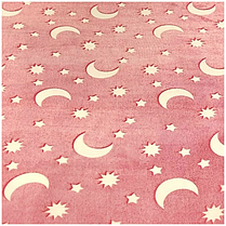 Дитяче покривало-плед, що світиться, РОЖЕВИЙ Magic Blanket 150*120, Плед із флісу, фото 5