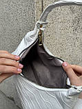 Жіноча сумка 803 багет біла, фото 7