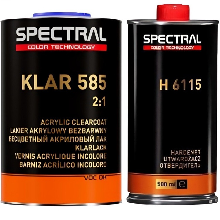 Лак акриловий SPECTRAL KLAR 585 VHS 2:1, 1 л + 500 мл