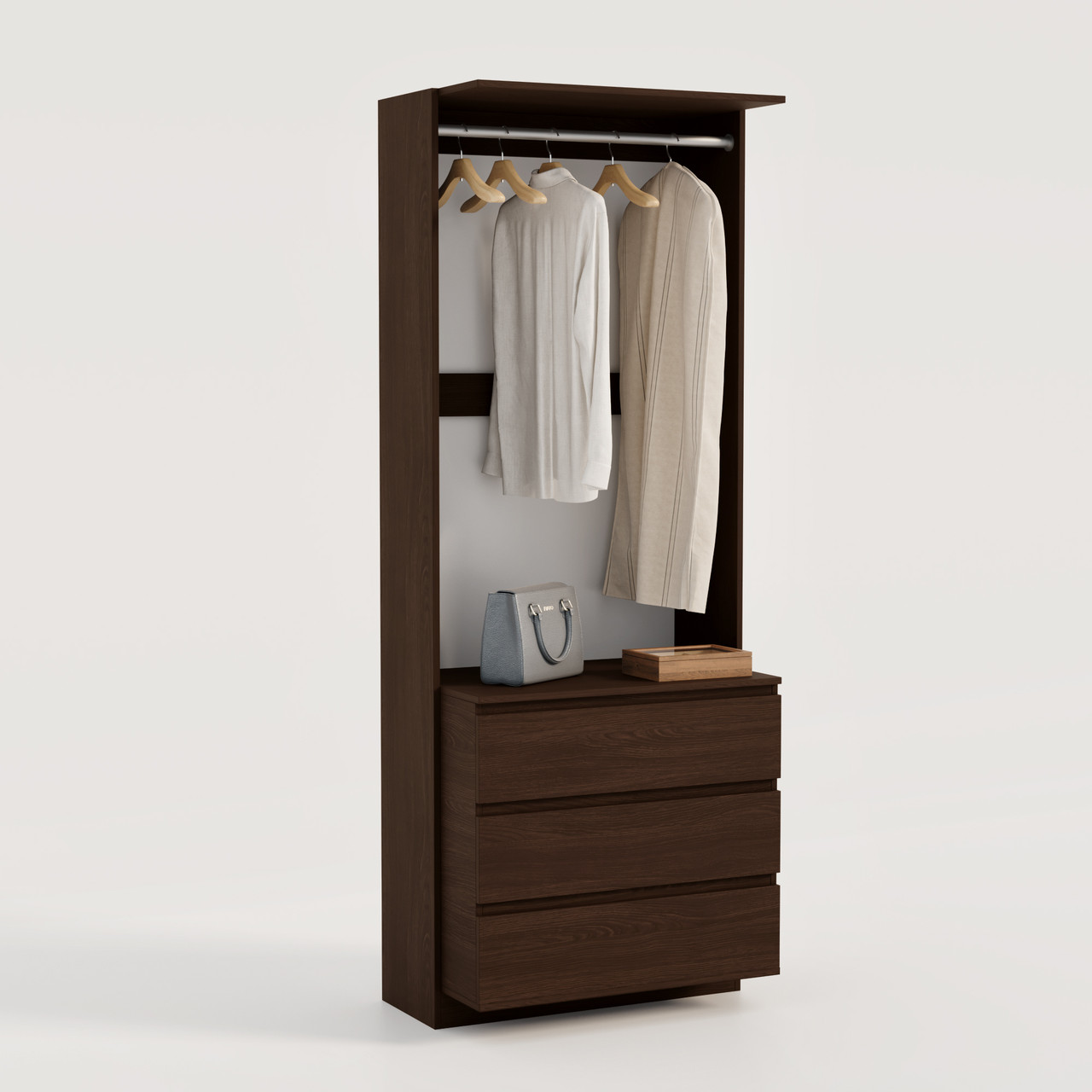 Модуль гардеробний шафа гардеробна 2100х600х500 мм Венге Магія, фото 1