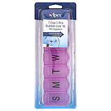 Apex, контейнер для таблеток на 7 днів Ultra Bubble-Lok, XL, 1 шт., фото 2