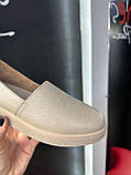 Мокасани жіночі бежевий із натуральної шкіри весна літо легкі стильні, фото 2