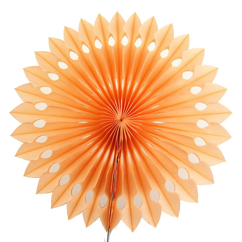 Гірлянда віяло декоративна 20 см персиковий, фото 1