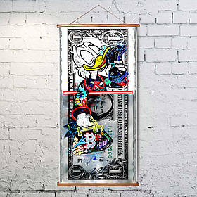 Гобелен "Скрудж на доларі", 40*80 см, OT1009