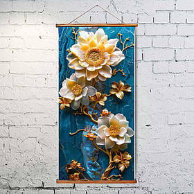 Гобелен "Ніжні соняшники в золоті", 40*80 см, OT1016