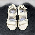 Босоніжки підліткові для дівчинки Jong Golf молочні на платформі 5413 33, фото 4