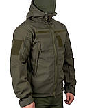 Тактична куртка Soft Shell VIKING OLIVE олива WinTac, фото 3