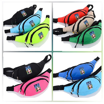 Бананка дитяча 30*15 на два відділення принт в різних кольорах Panda