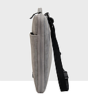 Сумка для ноутбука жіноча рожева шкірзам 13-14" Narniu вологозахисний чохол для ноутбуку 14 дюймів рожевий, фото 4