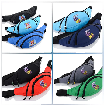 Бананка дитяча 30*15 на два відділення принт в різних кольорах Panda