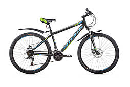 Велосипед 26" Intenzo FORSAGE 2024 рама - 13" чорно-зелений з синім