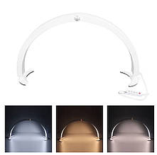 Безтіньова настільна LED лампа-півмісяць HD-M10X складана (40 Вт.) для освітлення, 70 см Білий