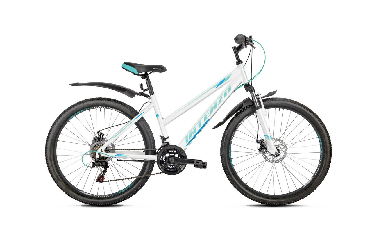 Велосипед 26" Intenzo DELTA-DISK 2024 рама - 16" біло-зелений