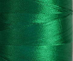 Нитка шовк для машинної вишивки embroidery 120den. №D-176 зелений 3000 ярд