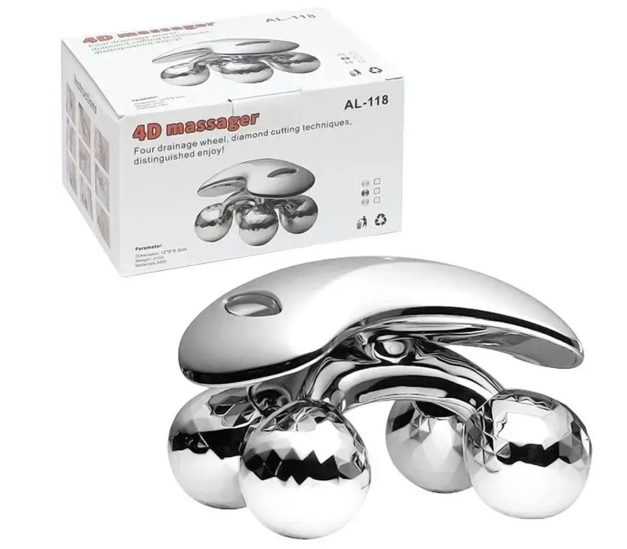 Масажер для тіла та обличчя 4D Massager ZL-118, Масажер 4D для обличчя й тіла