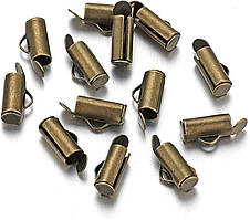 Затискач-кінцівка Finding Циліндр слайдер 3.2 мм Антична бронза 10 мм x 5 мм