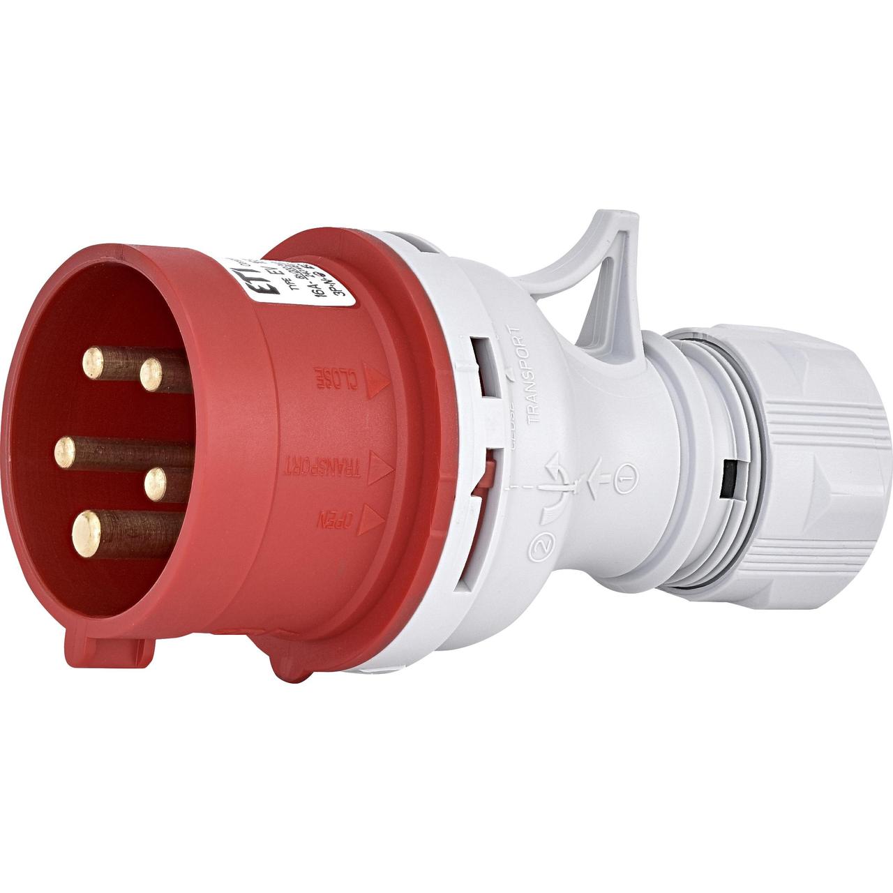 Виделка кабельна переносна ETI EV-1653 16A 400V 3P+N+PE IP44 (4482018)