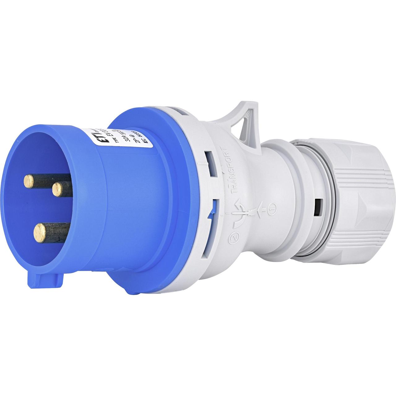 Виделка кабельна переносна ETI EV-3232 32A 230 V 2P+PE IP44 (4482019), фото 1