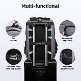 Дорожній рюкзак для ноутбука 17.3 дюйма Mark Ryden MR9004 водостійкий з ортопедичною спинкою (Сірий), фото 6