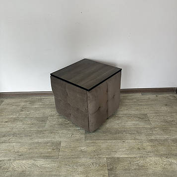 Пуф-трансформер 5в1 Остін-4 зі столиком велюр коричневий/ріголетто темний 1-1-9005