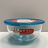 Миска скляна з пластиковою кришкою 2,3 л 21 см Pyrex C&S 180P000, фото 4