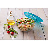 Миска скляна з пластиковою кришкою 2,3 л 21 см Pyrex C&S 180P000, фото 5