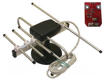 Кімнатна Т2 антена Хвиля R-Net з підсилювачем Super 1000 (без кабеля)