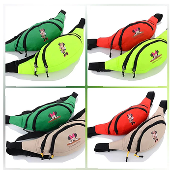 Бананка дитяча 30*15 на два відділення принт в різних кольорах Panda