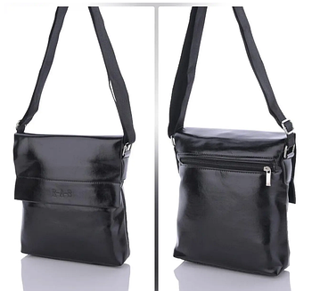 Чоловіча сумка через плече 27*24 см з клапаном та довгим ремінцем штучна шкіра Panda