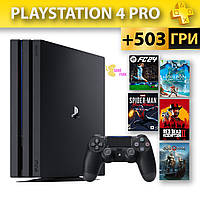 Playstation 4 PRO +503 Игры +подписка PS+ Premium и Extra +Online Б/У