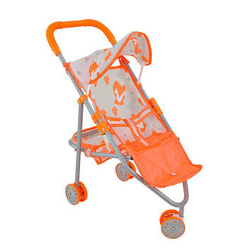 Дитяча колясочка для ляльок «Лісички» CS7912 прогулянкова, складана