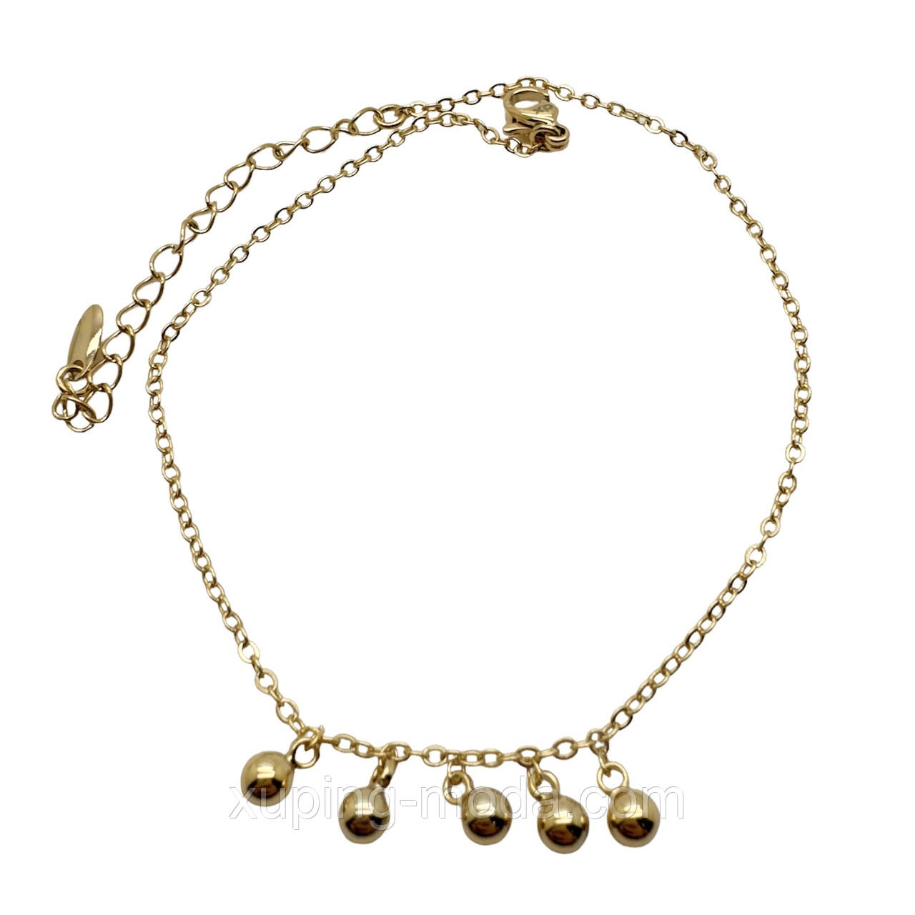 Браслет для ноги xuping. 22+5 см. 18к, фото 1