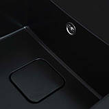 Гранітна мийка для кухні Platinum 7850 CUBE матова Чорна, фото 4