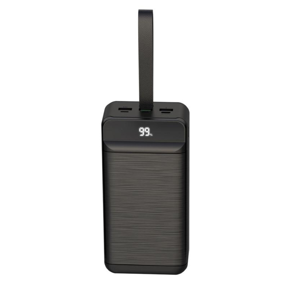 УМБ Павербанк із швидкою зарядкою 50000mAh PD20W+QC22.5W XO PR158 Зовнішній акумулятор з LED ліхтарем Чорний