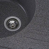 Гранітна мийка для кухні Platinum 7750 LIRA матова Мікс, фото 2