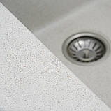 Гранітна мийка для кухні Platinum 9950 PANDORA матова Топаз, фото 4