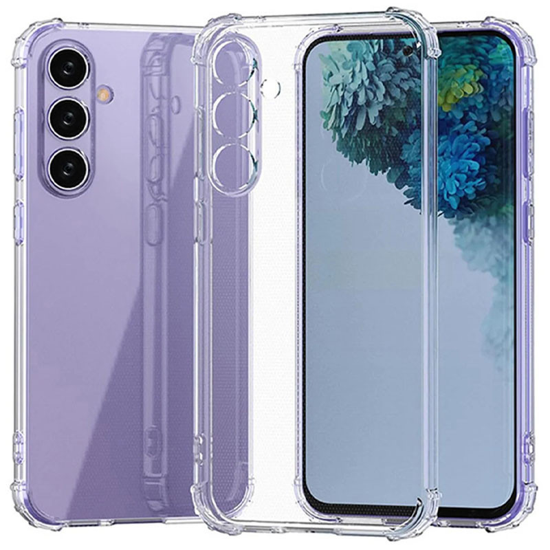 TPU чохол GETMAN Ease logo для Samsung Galaxy S25 | Посилені кути з амортизацією Безбарвний (прозорий)