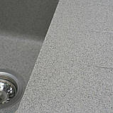 Гранітна мийка для кухні Platinum 6243 LIANA матова Сіра, фото 5