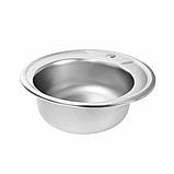 Кухонна мийка з нержавіючої сталі Platinum САТИН 450 (0,6/170 мм), фото 3