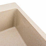 Гранітна мийка для кухні Platinum 7850 Bogema матова (сафарі), фото 2