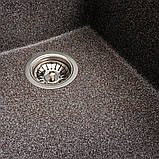 Гранітна мийка для кухні Platinum 4150 SOKIL матова (мікс), фото 6