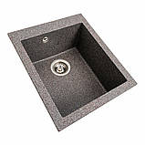 Гранітна мийка для кухні Platinum 4150 SOKIL матова (мікс), фото 7