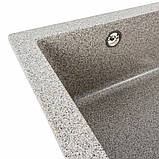 Гранітна мийка для кухні Platinum 7945 Paruana матова (сіра), фото 2