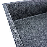 Гранітна мийка для кухні Platinum 8650 DIAMOND матова (графіт), фото 3