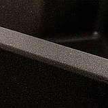 Гранітна мийка для кухні Platinum 9950 PANDORA матова Темна скеля, фото 2